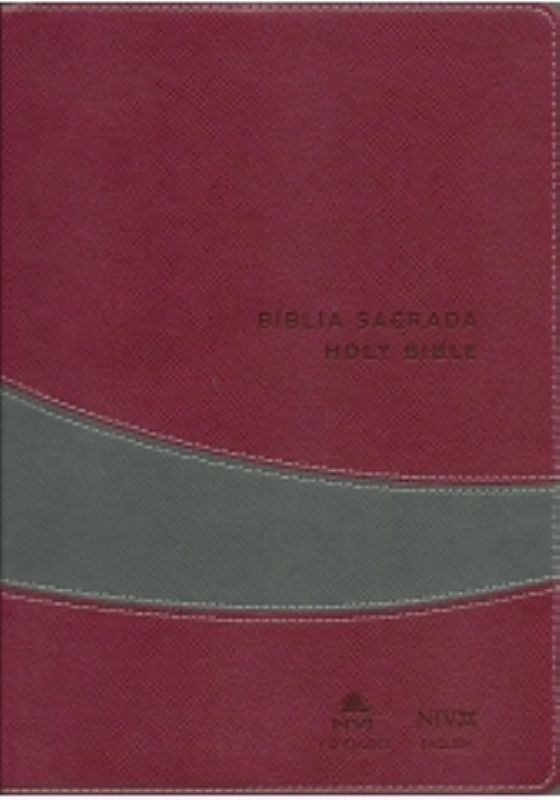 Bíblia Bilíngue Portugês/Inglês, Capa Luxo Preta Tamanho Grande